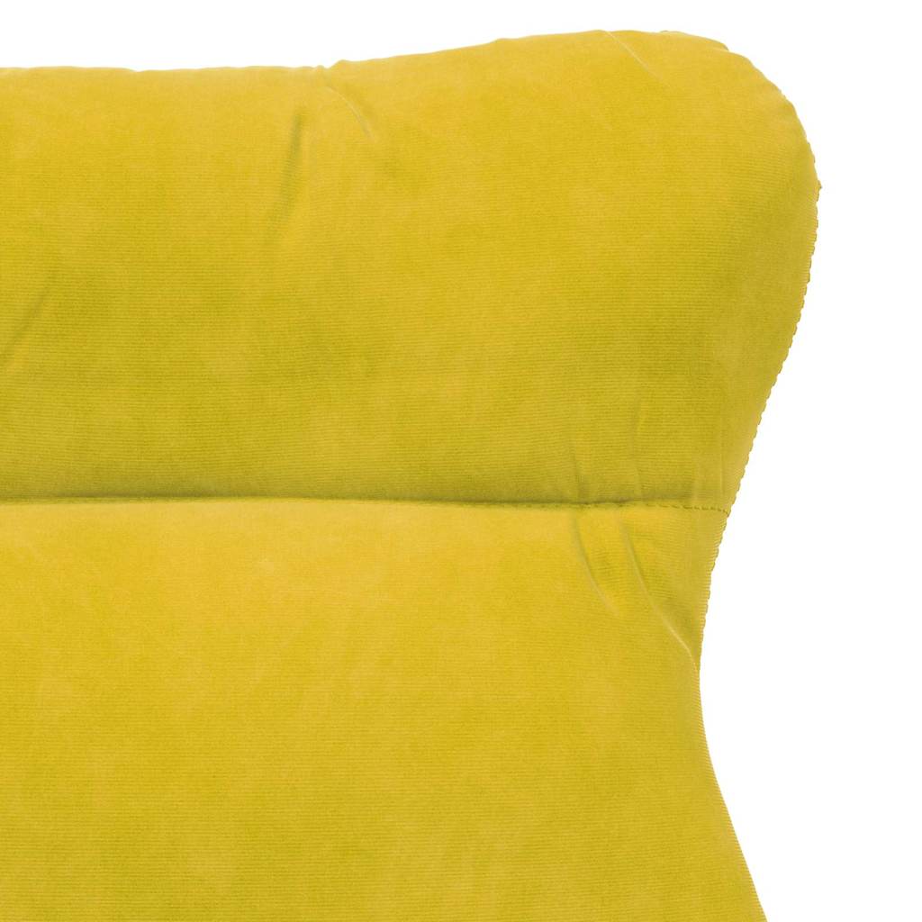 Relaxing Chair Yellow 69 x 74 x 93 cm Velvet