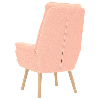 Relaxing Chair Pink 69 x 74 x 93 cm Fabric