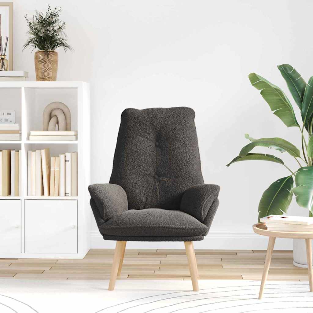 Relaxing Chair Dark grey 69 x 74 x 93 cm Fabric