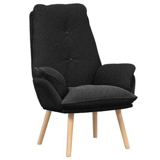 Relaxing Chair Black 69 x 74 x 93 cm Fabric