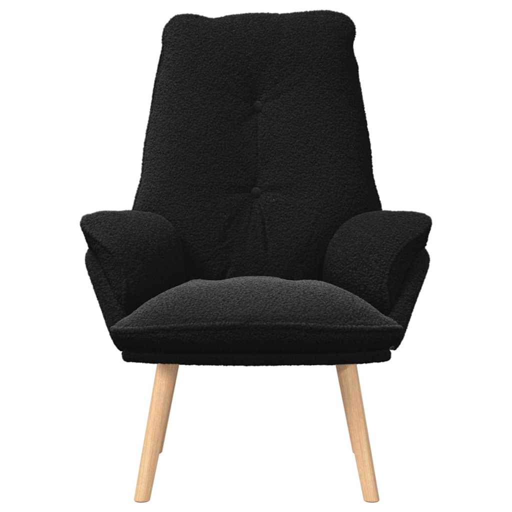Relaxing Chair Black 69 x 74 x 93 cm Fabric
