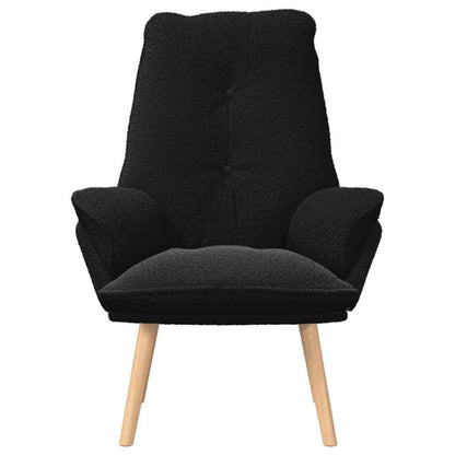 Relaxing Chair Black 69 x 74 x 93 cm Fabric