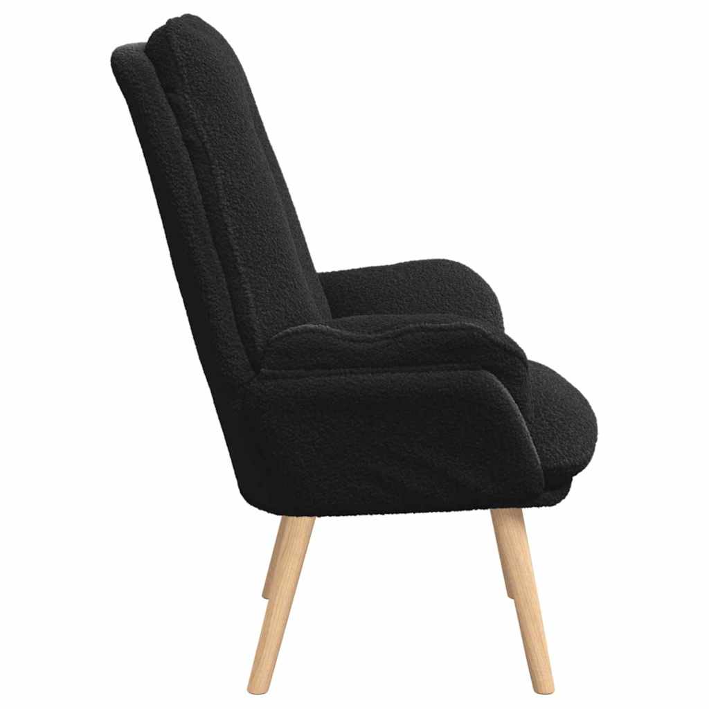 Relaxing Chair Black 69 x 74 x 93 cm Fabric