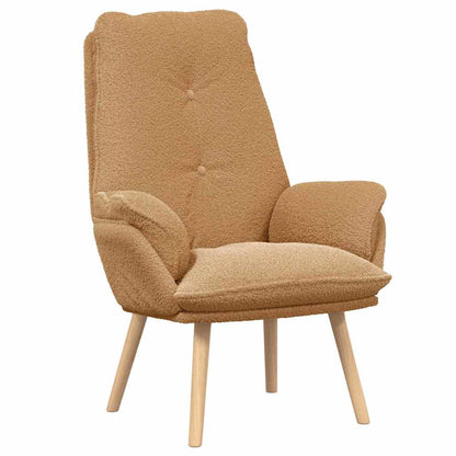 Relaxing Chair Beige 69 x 74 x 93 cm Fabric