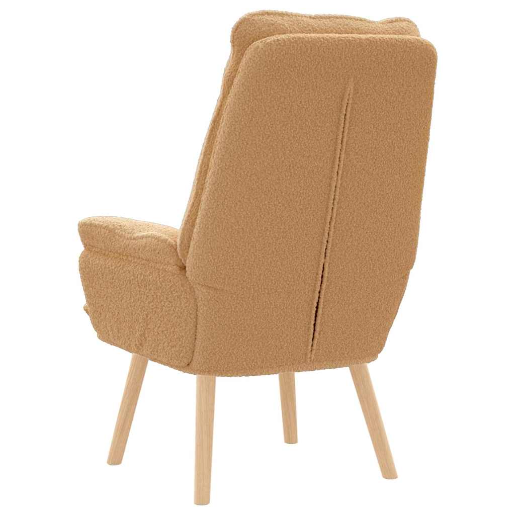 Relaxing Chair Beige 69 x 74 x 93 cm Fabric