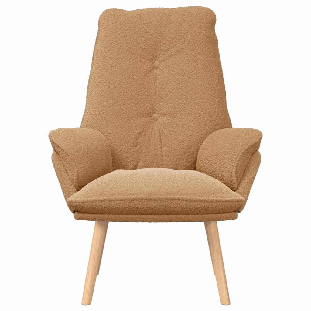 Relaxing Chair Beige 69 x 74 x 93 cm Fabric