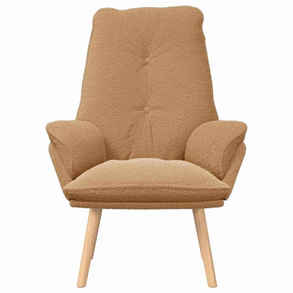 Relaxing Chair Beige 69 x 74 x 93 cm Fabric