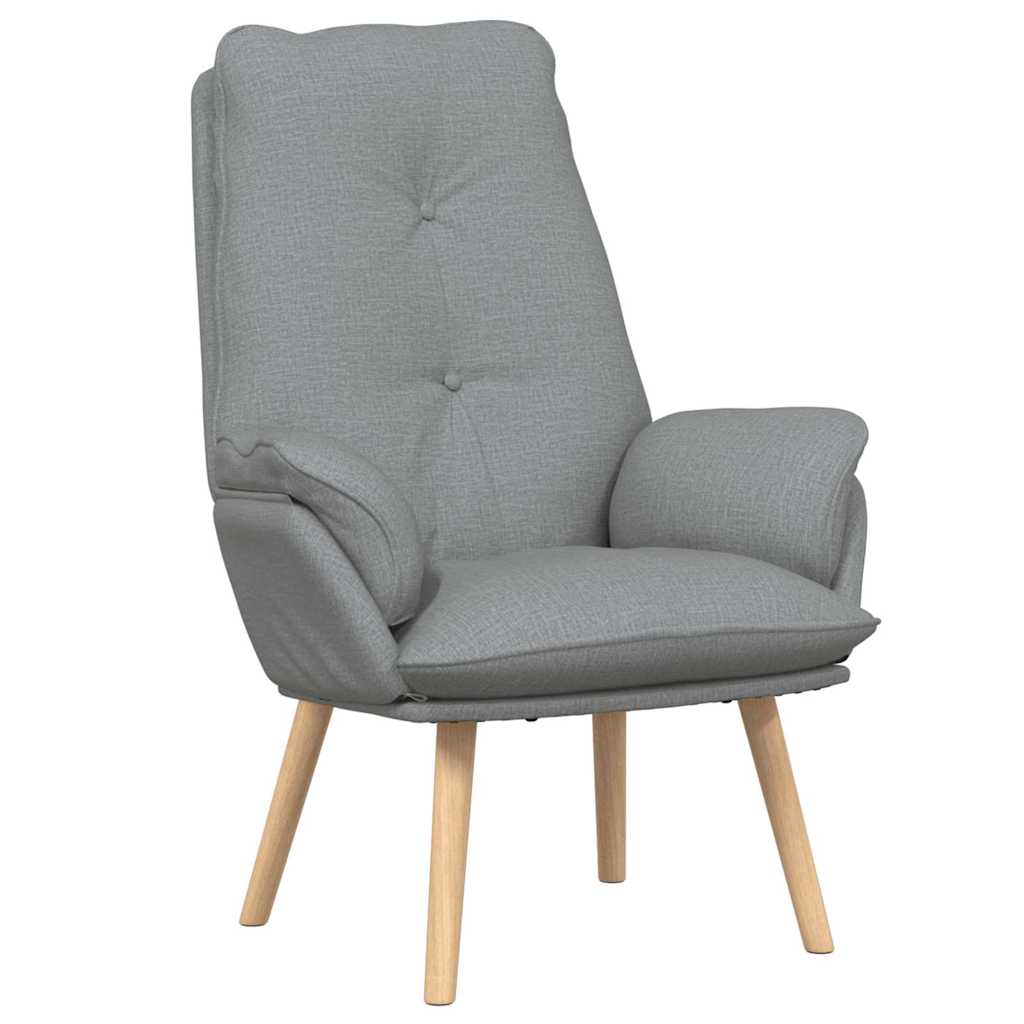 Relaxing Chair Light grey 69 x 74 x 93 cm Fabric