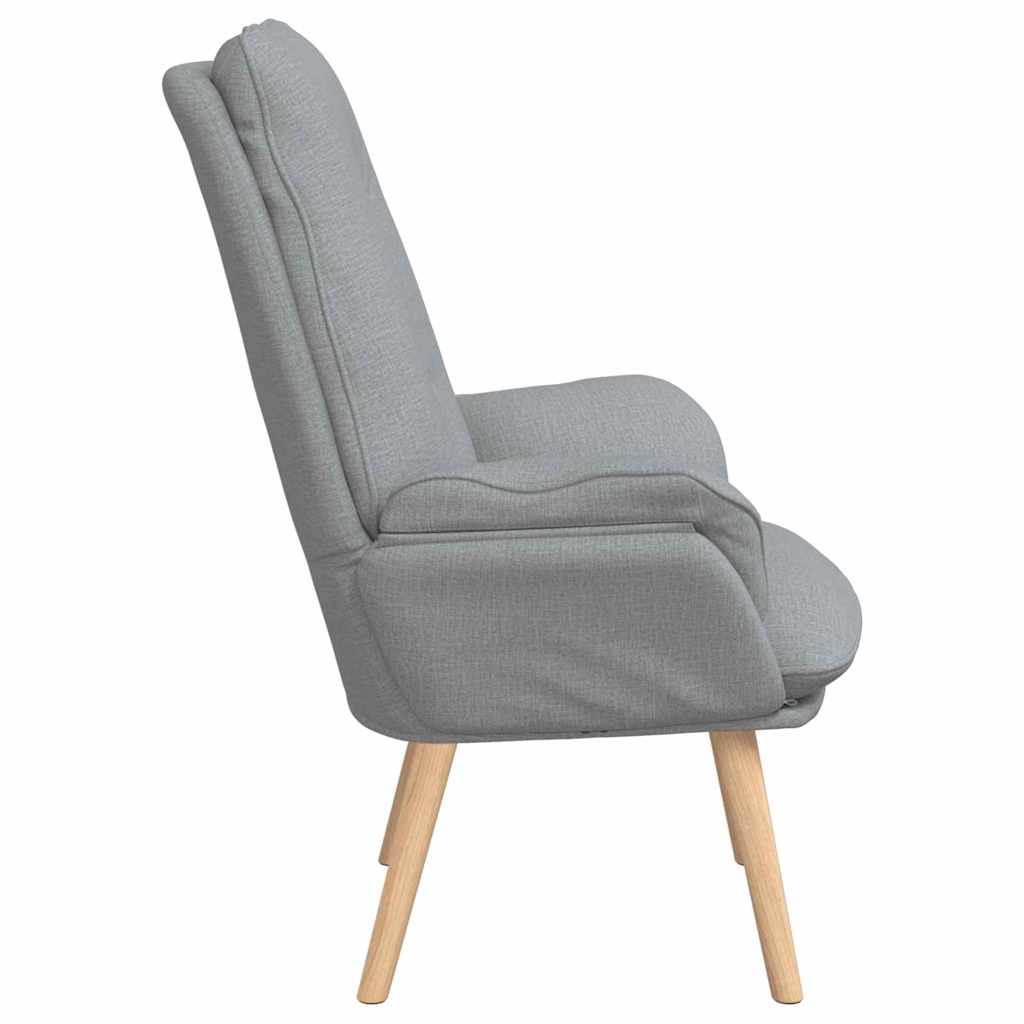Relaxing Chair Light grey 69 x 74 x 93 cm Fabric