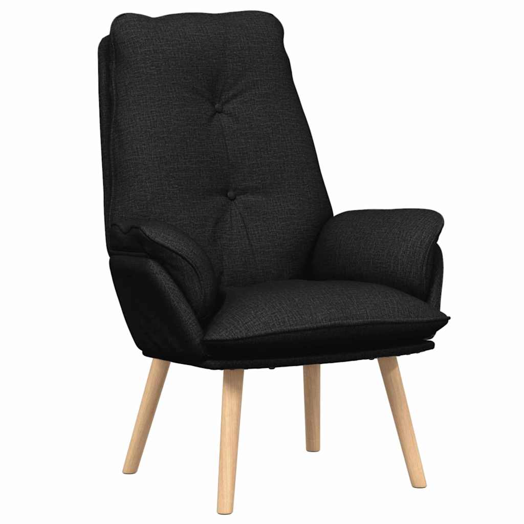 Relaxing Chair Black 69 x 74 x 93 cm Fabric