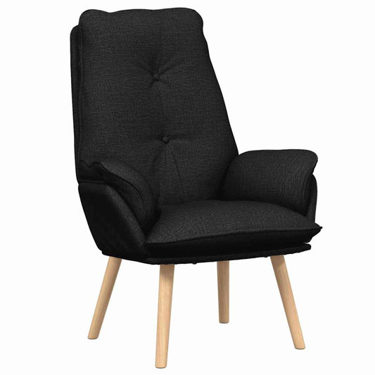 Relaxing Chair Black 69 x 74 x 93 cm Fabric