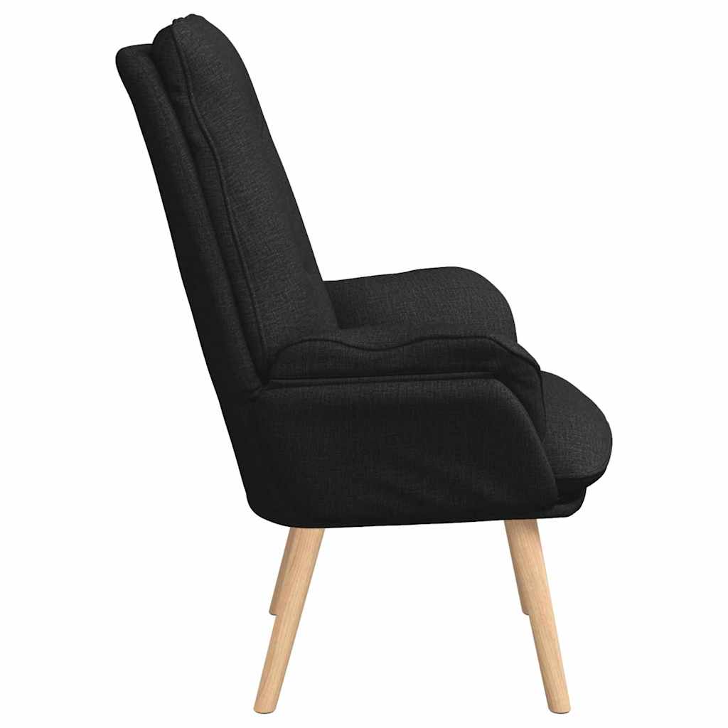 Relaxing Chair Black 69 x 74 x 93 cm Fabric