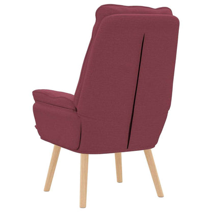 Relaxing Chair Wine red 69 x 74 x 93 cm Fabric
