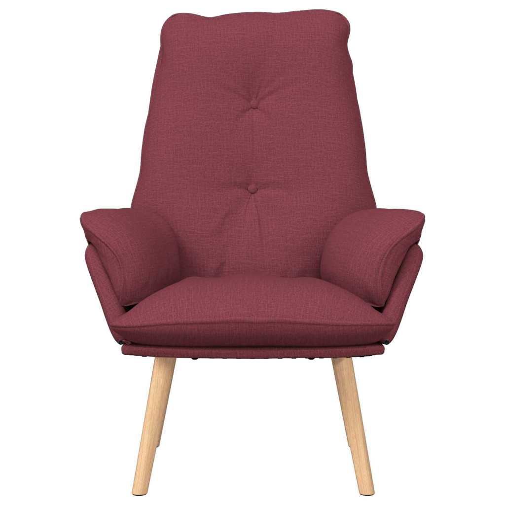 Relaxing Chair Wine red 69 x 74 x 93 cm Fabric