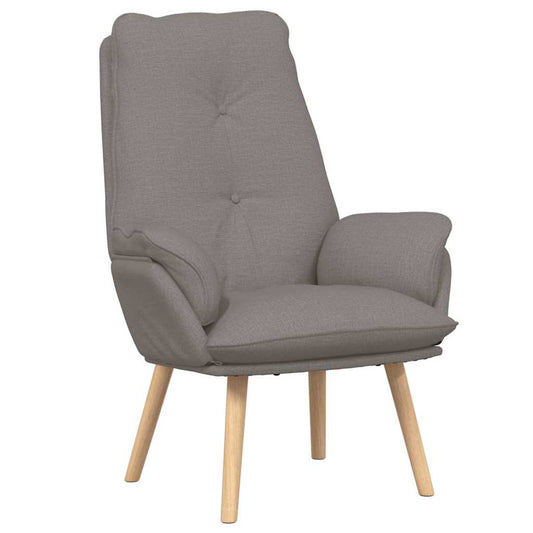Relaxing Chair Taupe 69 x 74 x 93 cm Fabric