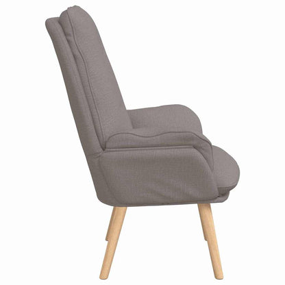 Relaxing Chair Taupe 69 x 74 x 93 cm Fabric