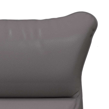 Relaxing Chair Grey 69 x 74 x 93 cm Faux leather