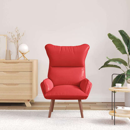 Relaxing Chair Red 69 x 74 x 93 cm Faux leather
