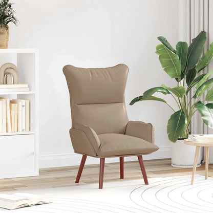 Relaxing Chair Cappuccino 69 x 74 x 93 cm Faux leather