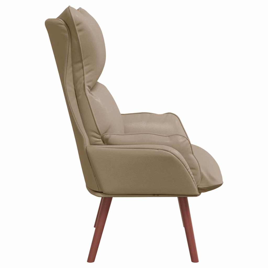 Relaxing Chair Cappuccino 69 x 74 x 93 cm Faux leather
