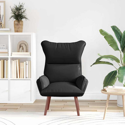 Relaxing Chair Black 69 x 74 x 93 cm Faux leather