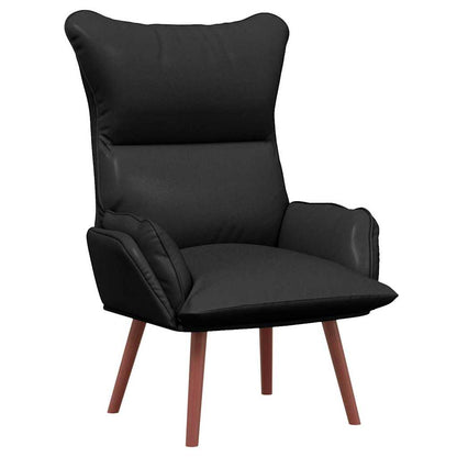 Relaxing Chair Black 69 x 74 x 93 cm Faux leather