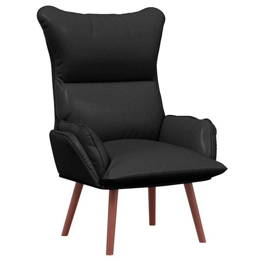 Relaxing Chair Black 69 x 74 x 93 cm Faux leather