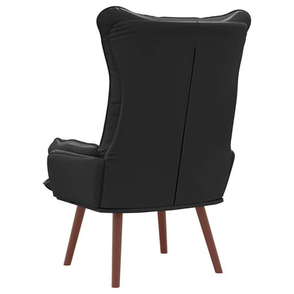 Relaxing Chair Black 69 x 74 x 93 cm Faux leather
