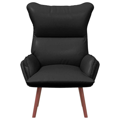 Relaxing Chair Black 69 x 74 x 93 cm Faux leather