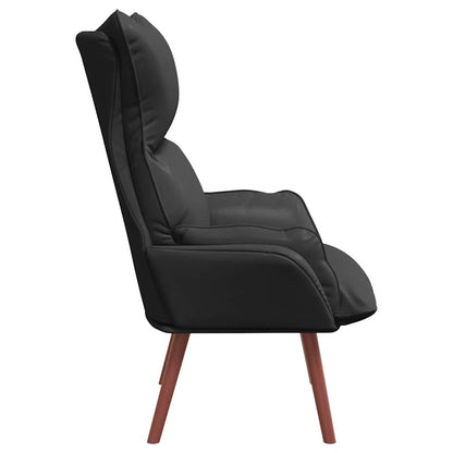 Relaxing Chair Black 69 x 74 x 93 cm Faux leather