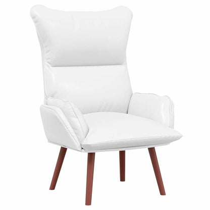 Relaxing Chair White 69 x 74 x 93 cm Faux leather