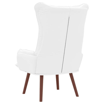 Relaxing Chair White 69 x 74 x 93 cm Faux leather
