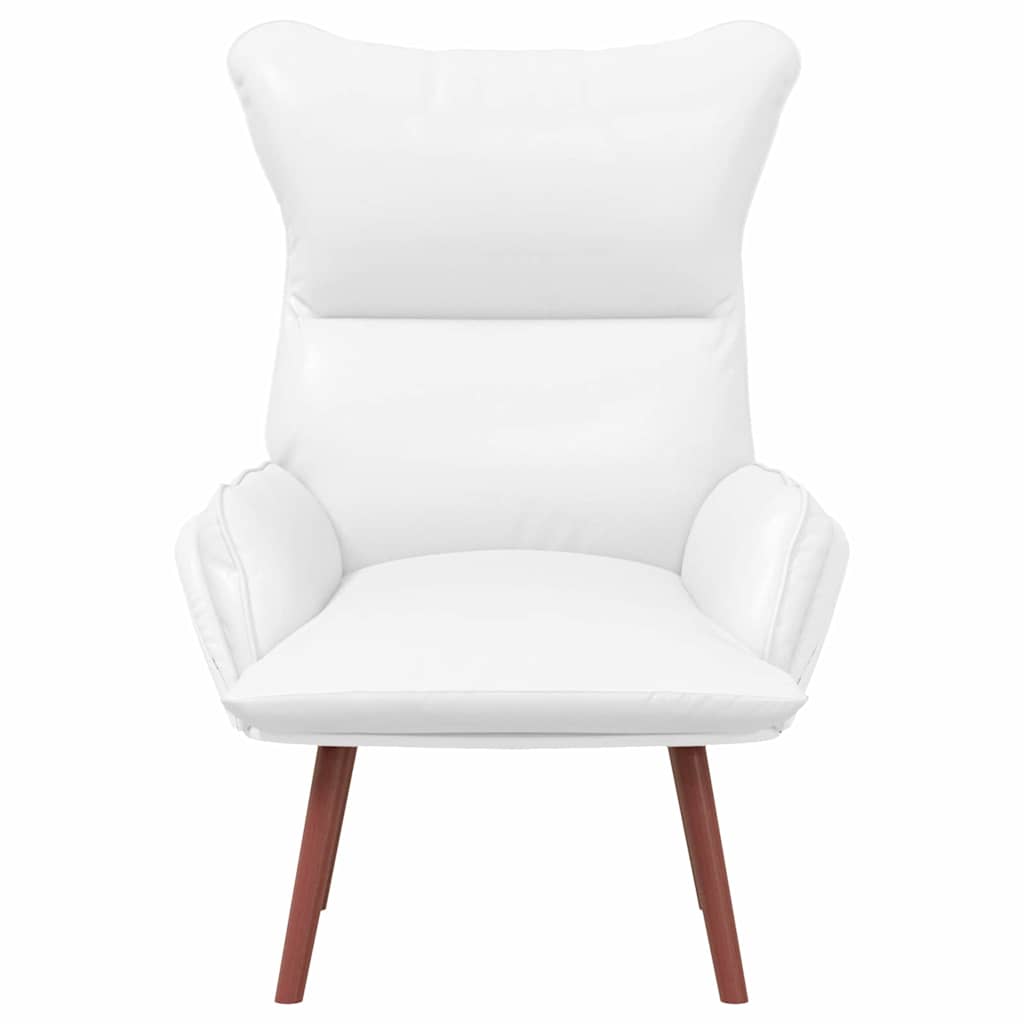 Relaxing Chair White 69 x 74 x 93 cm Faux leather
