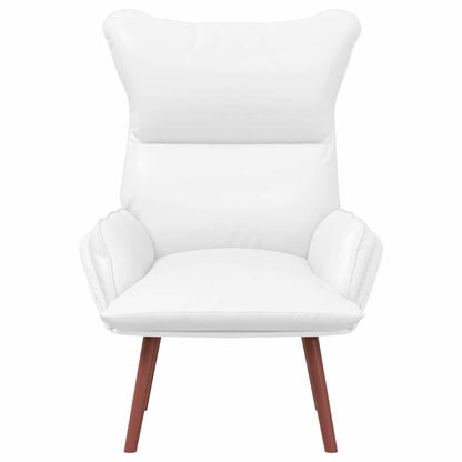 Relaxing Chair White 69 x 74 x 93 cm Faux leather