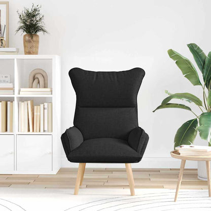 Relaxing Chair Black 69 x 74 x 93 cm Fabric