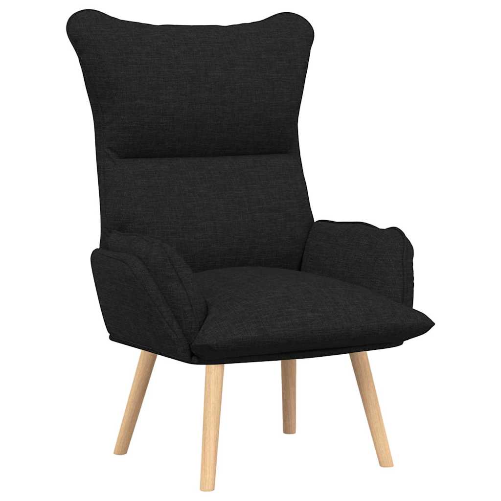 Relaxing Chair Black 69 x 74 x 93 cm Fabric