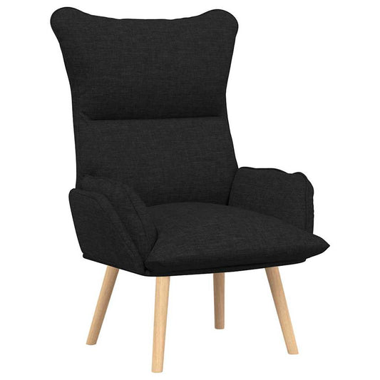 Relaxing Chair Black 69 x 74 x 93 cm Fabric