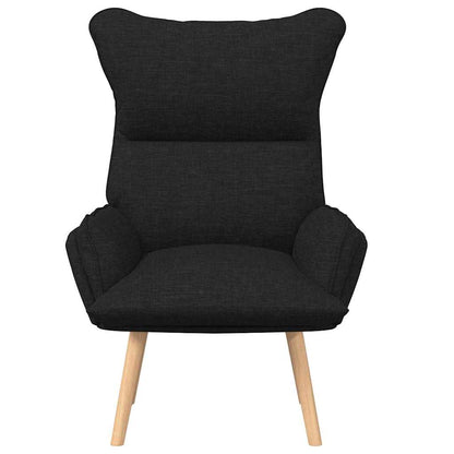Relaxing Chair Black 69 x 74 x 93 cm Fabric