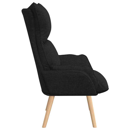 Relaxing Chair Black 69 x 74 x 93 cm Fabric