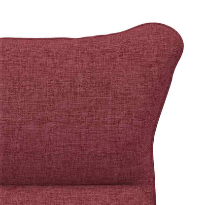 Relaxing Chair Wine red 69 x 74 x 93 cm Fabric