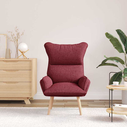 Relaxing Chair Wine red 69 x 74 x 93 cm Fabric