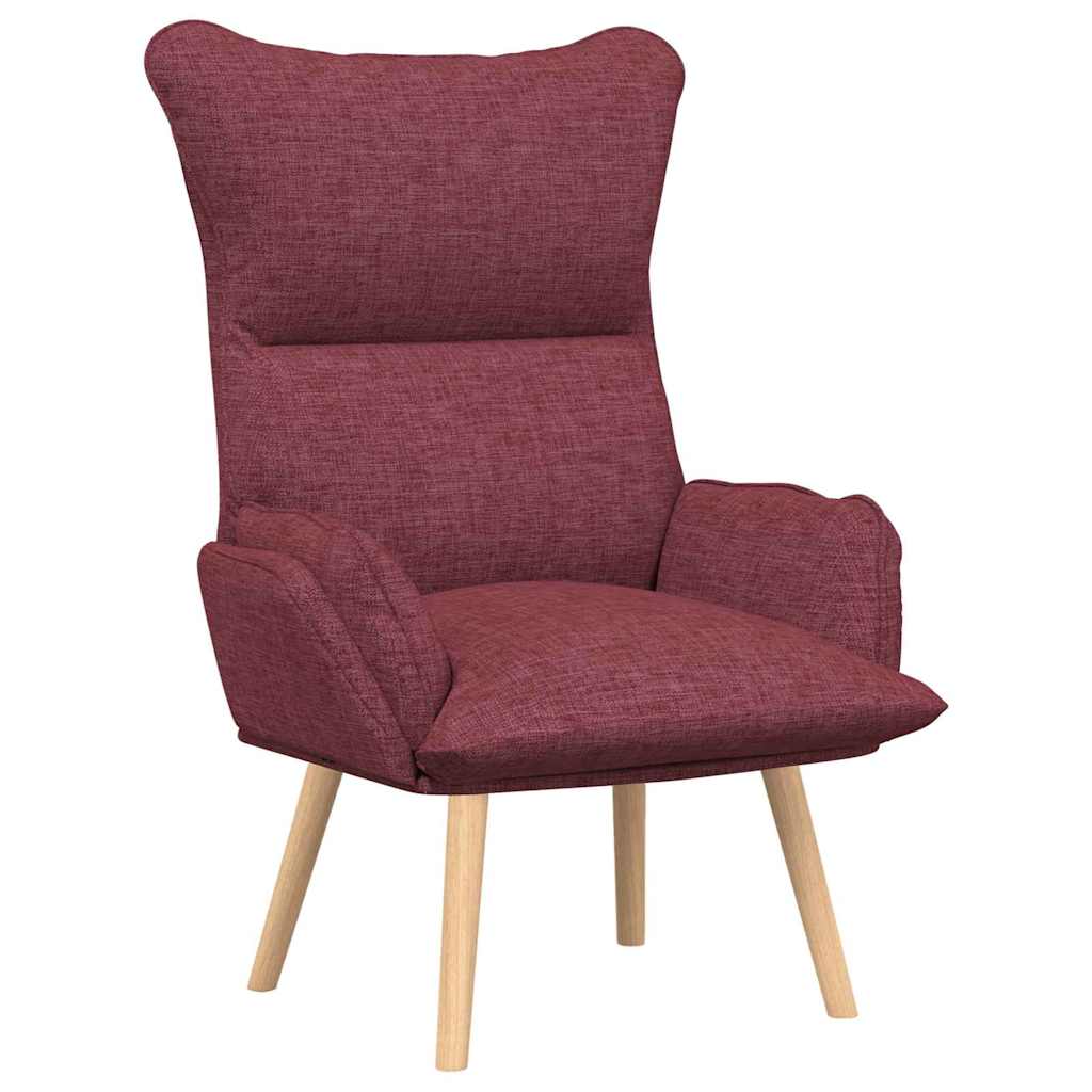 Relaxing Chair Wine red 69 x 74 x 93 cm Fabric