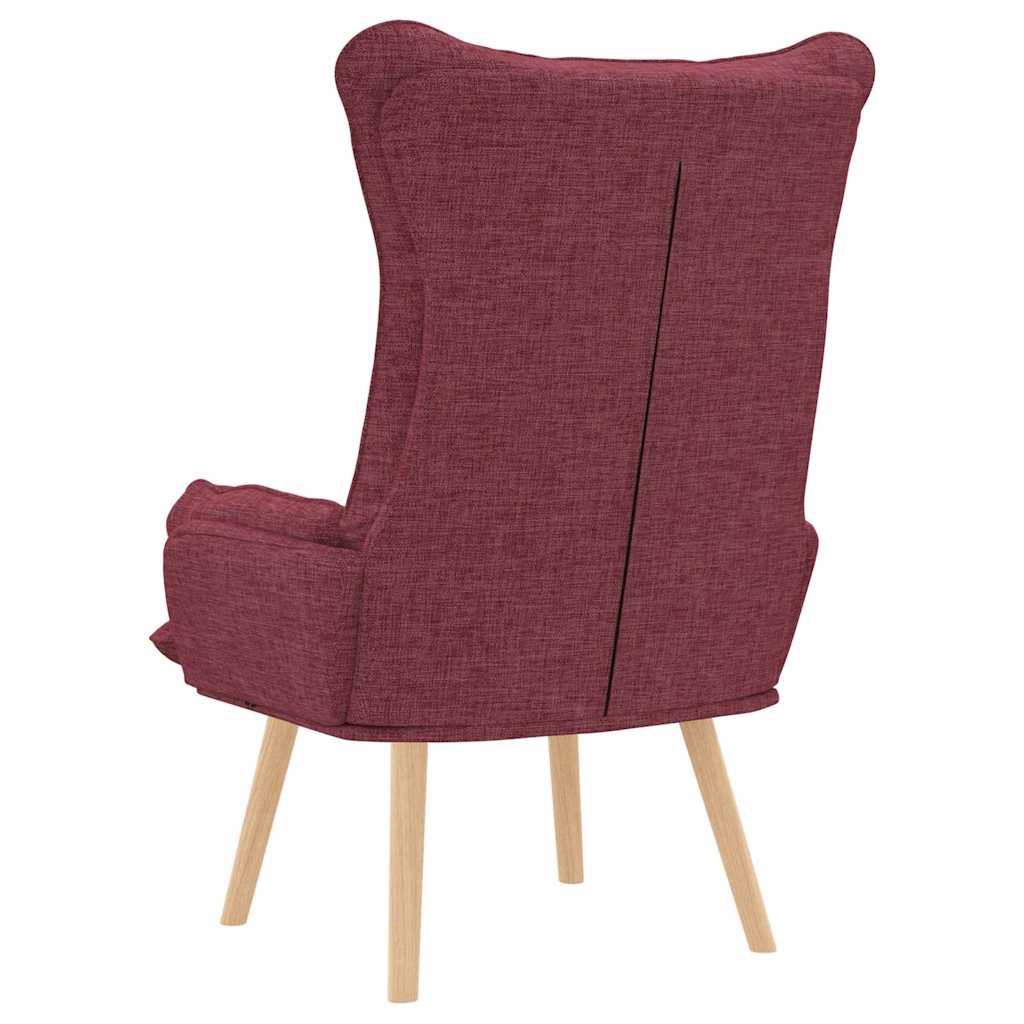 Relaxing Chair Wine red 69 x 74 x 93 cm Fabric
