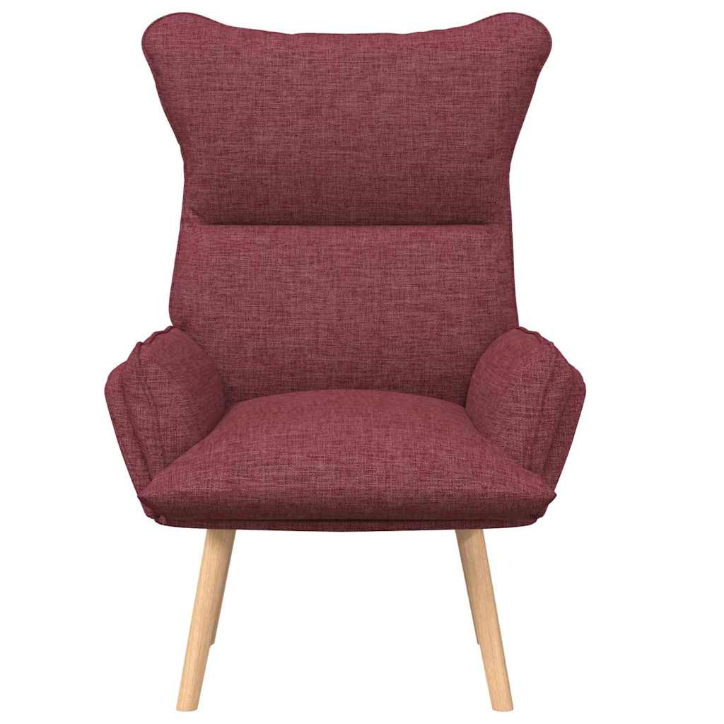 Relaxing Chair Wine red 69 x 74 x 93 cm Fabric