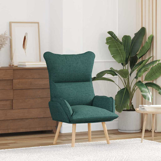 Relaxing Chair Dark green 69 x 74 x 93 cm Fabric