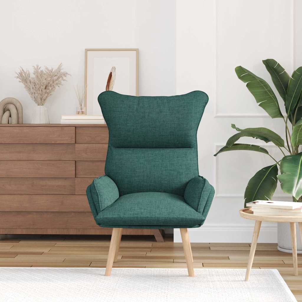 Relaxing Chair Dark green 69 x 74 x 93 cm Fabric