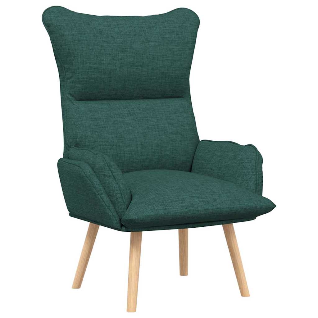 Relaxing Chair Dark green 69 x 74 x 93 cm Fabric