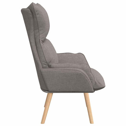 Relaxing Chair Taupe 69 x 74 x 93 cm Fabric