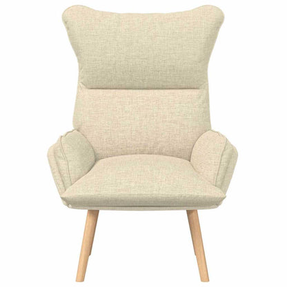 Relaxing Chair Cream 69 x 74 x 93 cm Fabric