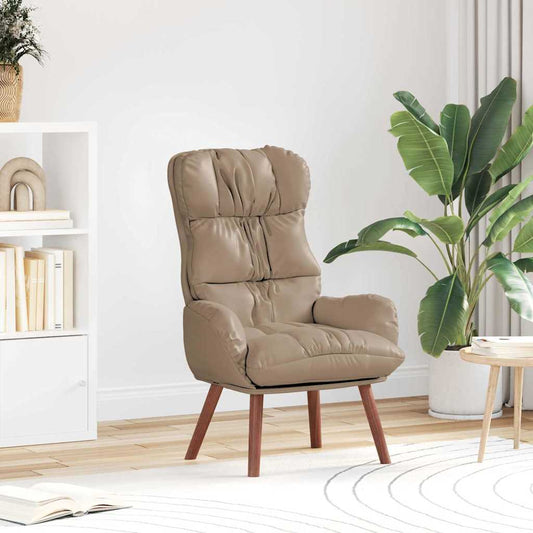 Relaxing Chair Cappuccino 69 x 74 x 93 cm Faux leather
